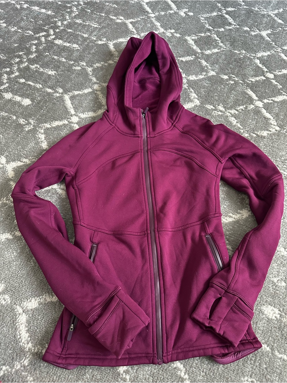 lululemon athletica Deep Plum Hooded Jacket